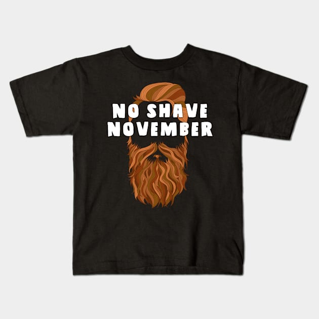 No Shave November | Let Those Glorious Locks Flow Kids T-Shirt by AmandaPandaBrand